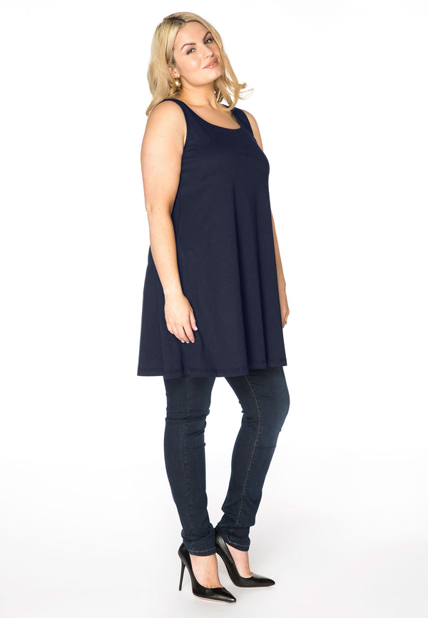 Yoek Top Wide Bottom COTTON - Blauw