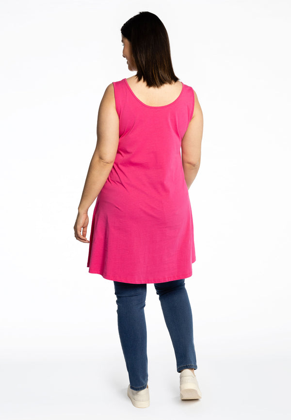 Yoek Top Wide Bottom COTTON - Roze