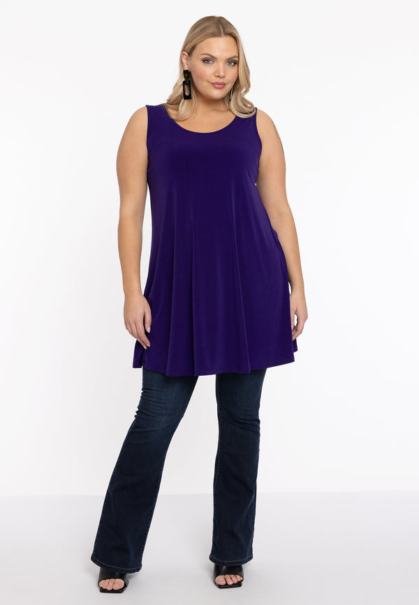 Yoek Top Wide Bottom DOLCE - Paars