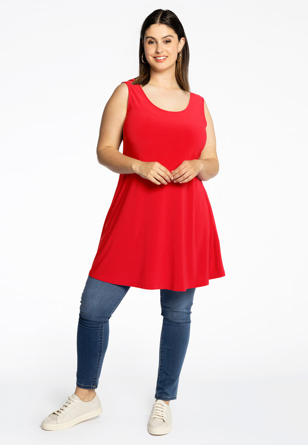 Yoek Top Wide Bottom DOLCE - Rood