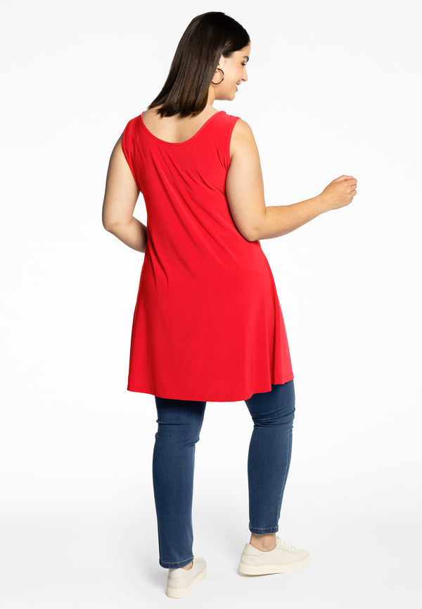 Yoek Top Wide Bottom DOLCE - Rood