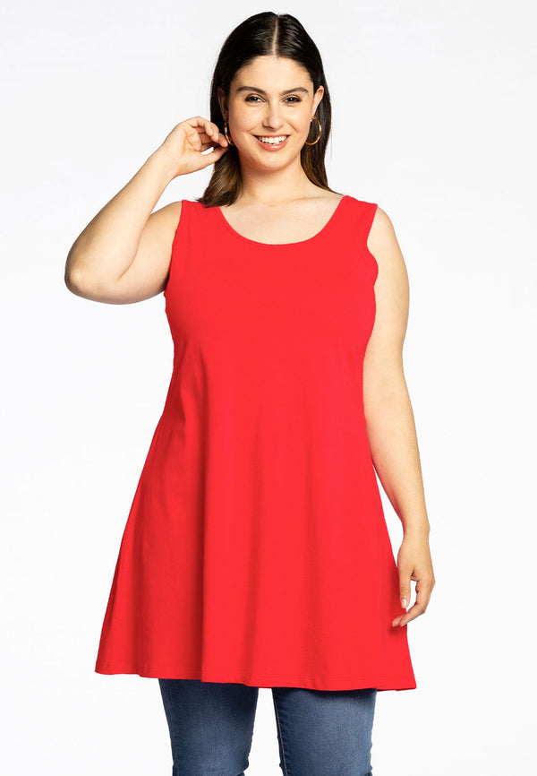 yoek Top wide bottom DOLCE - Rood