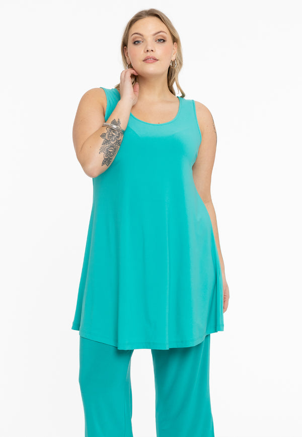 yoek Top wide bottom DOLCE - Turquoise