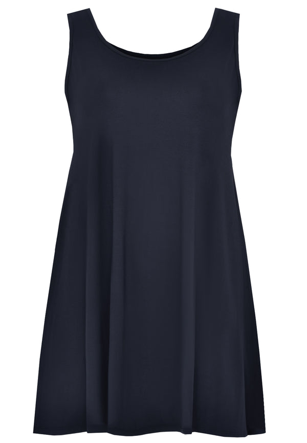 Yoek Top Wide Bottom VISCOSE - Blauw