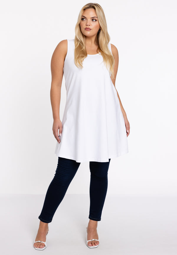 Yoek Top Wide Bottom VISCOSE - Wit