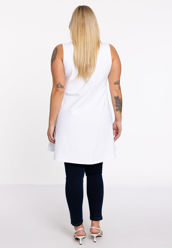 Yoek Top Wide Bottom VISCOSE - Wit