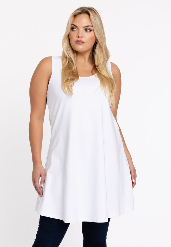 yoek Top wide bottom VISCOSE - Wit