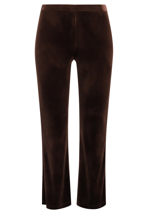 Yoek Trousers Bootcut VELVET - Bruin