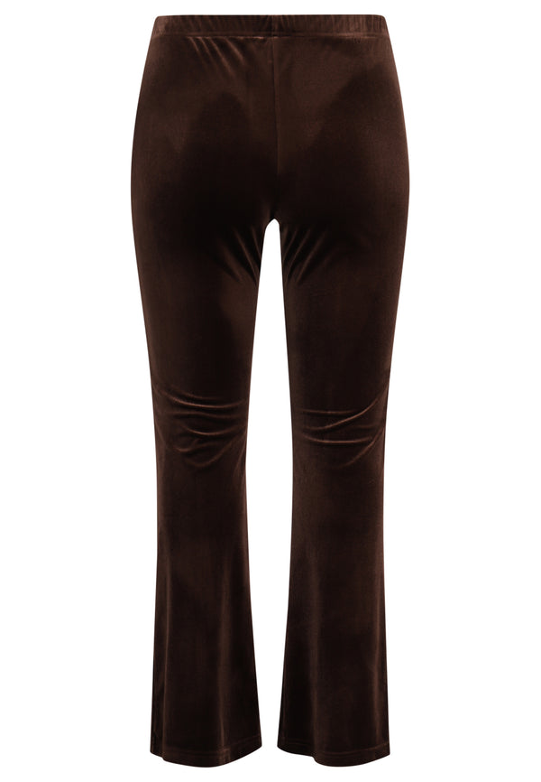 Yoek Trousers Bootcut VELVET - Bruin