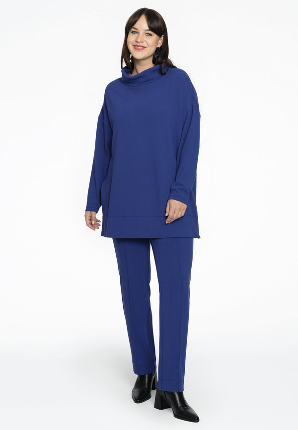 Yoek Trui Met Turtle Neck DIAGONAL - Paars