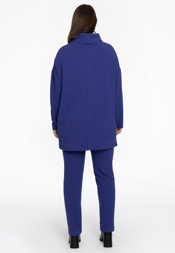 Yoek Trui Met Turtle Neck DIAGONAL - Paars
