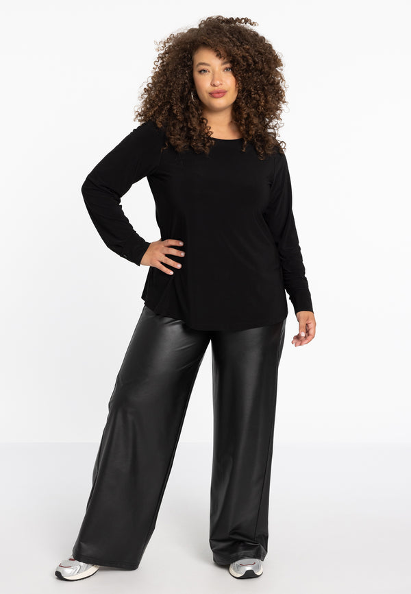 Yoek Tunic Flare Short DOLCE - Zwart