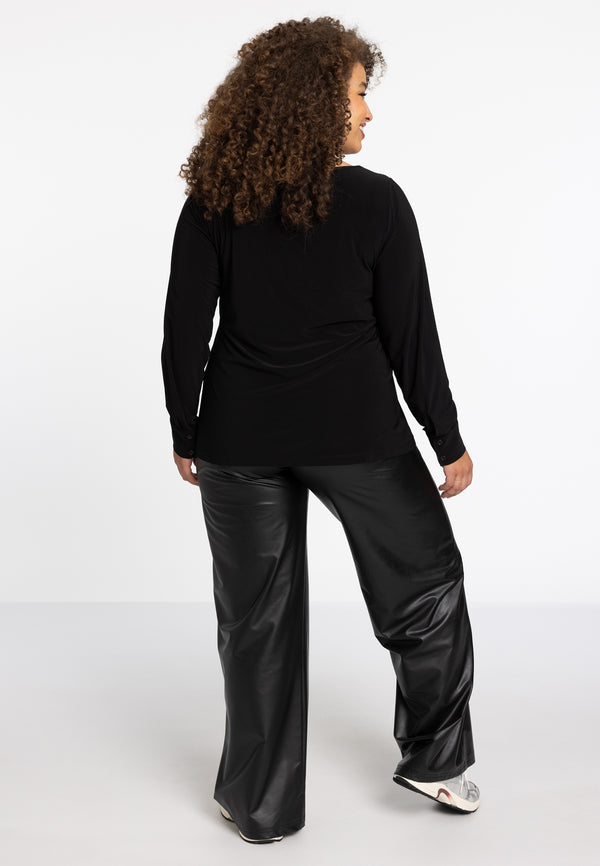 Yoek Tunic Flare Short DOLCE - Zwart