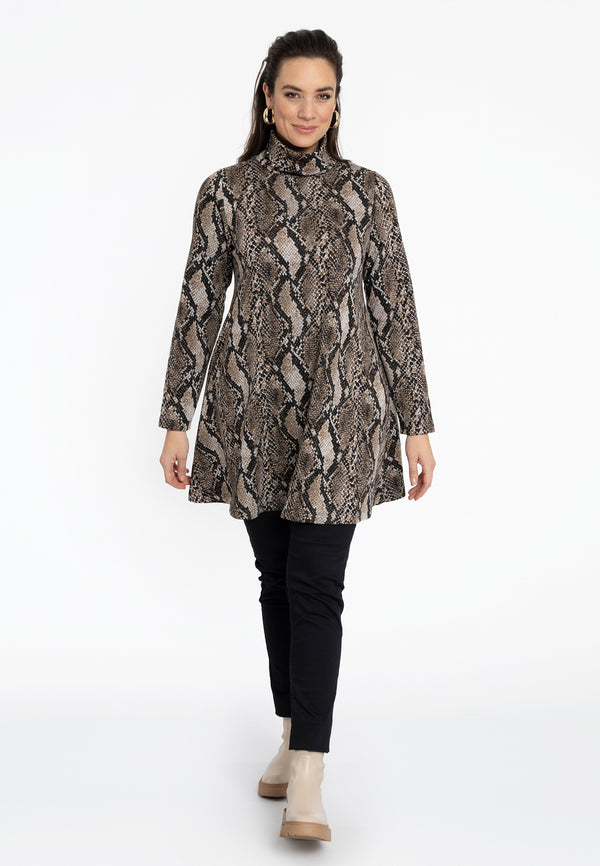 Yoek Tunic Wide Bottom SERA - Zwart