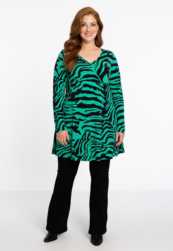 Yoek Tunic Wide Bottom VERDI - Groen