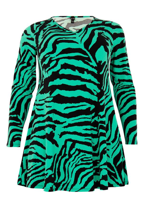 Yoek Tunic Wide Bottom VERDI - Groen