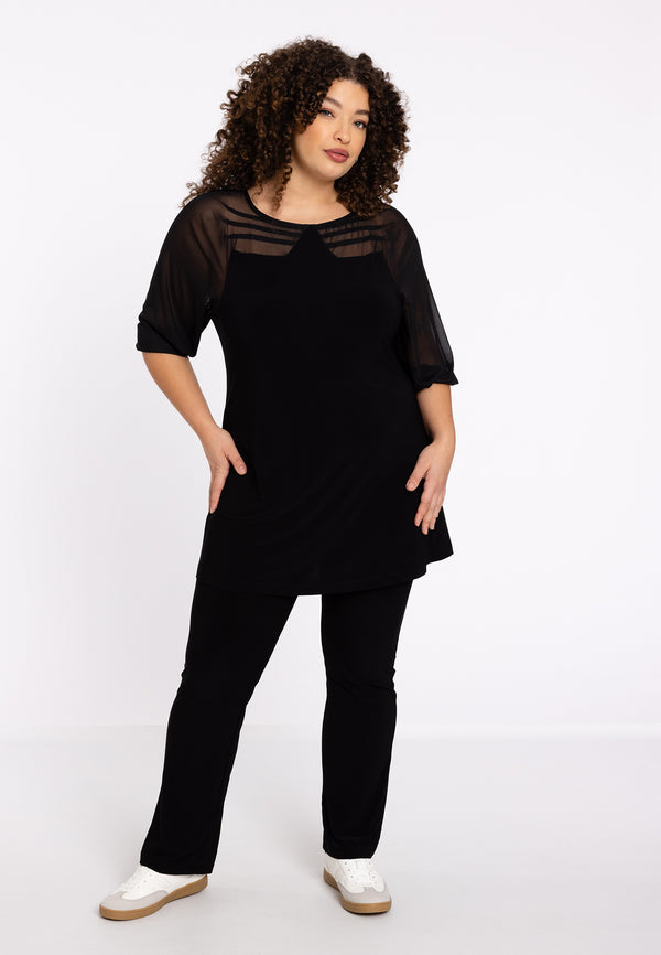 yoek Tuniek A-lijn DOLCE HANNELORE - Zwart