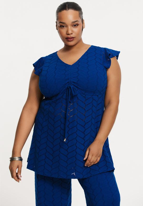 yoek Tuniek ajour MARE - Indigo