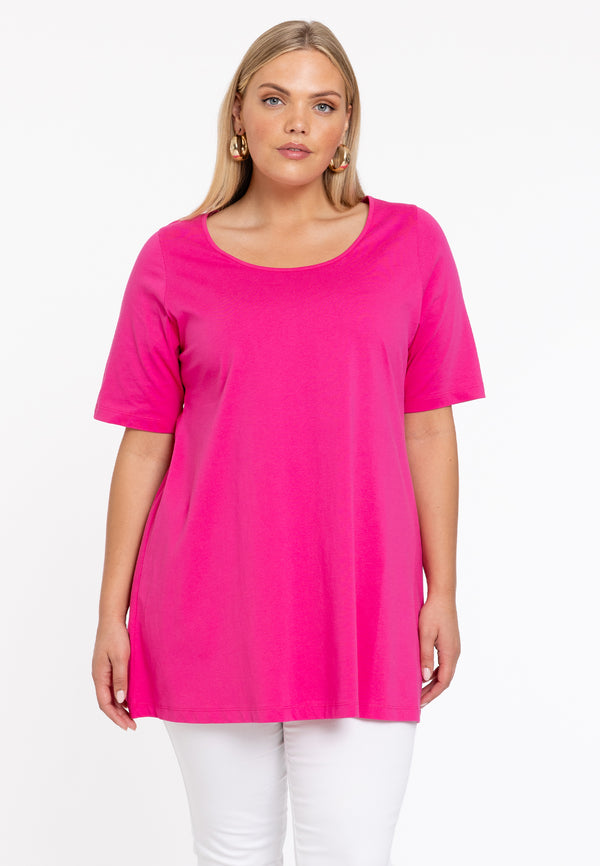 yoek Tuniek flare COTTON - Roze