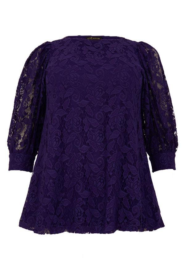 Yoek Tuniek Flare LACE - Paars