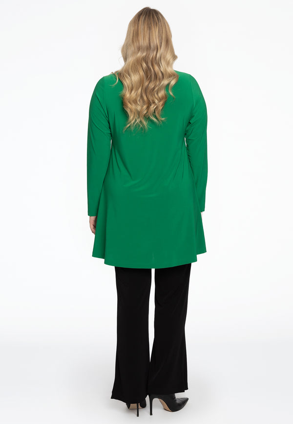 Yoek Tuniek Met Col Wide Bottom - Groen