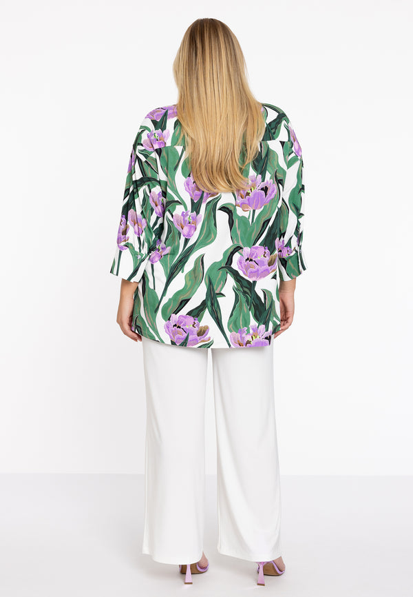 Yoek Tuniek Met Pofmouwen LILIA - Ecru