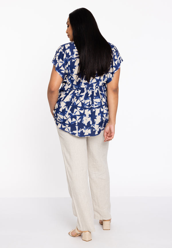 Yoek Tuniek Met Ruches TESSA - Blauw