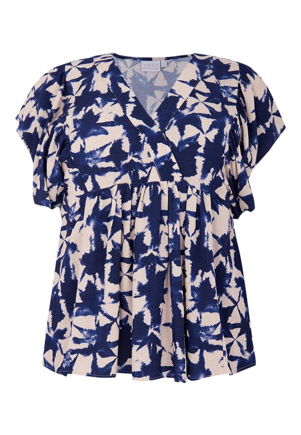 Yoek Tuniek Met Ruches TESSA - Blauw