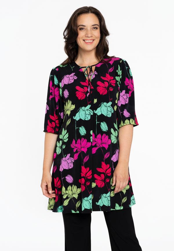 yoek Tuniek met strik MONTANA - Zwart