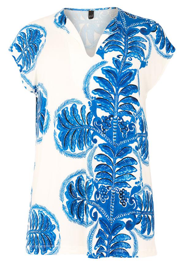 Yoek Tuniek Mouwloos Wijd AZUR - Indigo