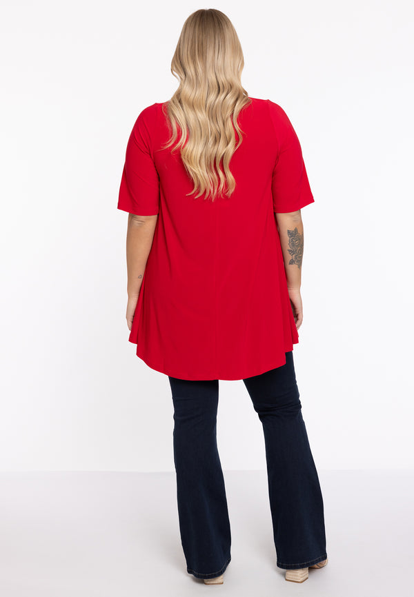 Yoek Tuniek Swing Short Sleeve DOLCE - Rood