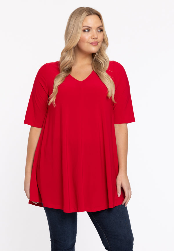 yoek Tuniek Swing short sleeve DOLCE - Rood