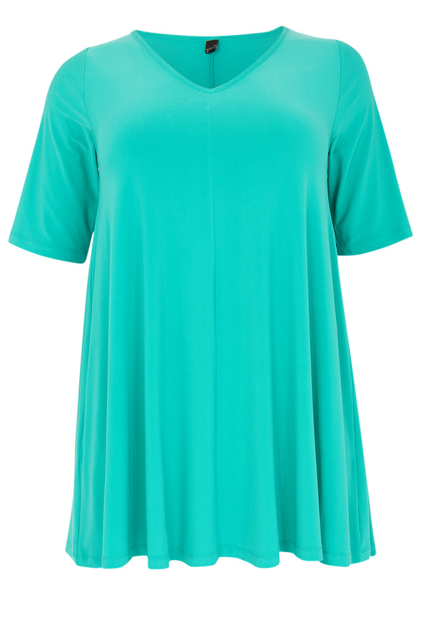Yoek Tuniek Swing Short Sleeve DOLCE - Turquoise