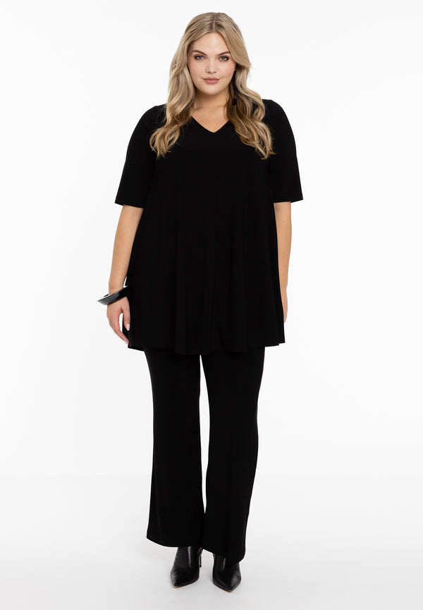 Yoek Tuniek Swing Short Sleeve DOLCE - Zwart