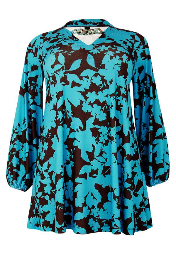 Yoek Tuniek V-halsketting JONES - Turquoise