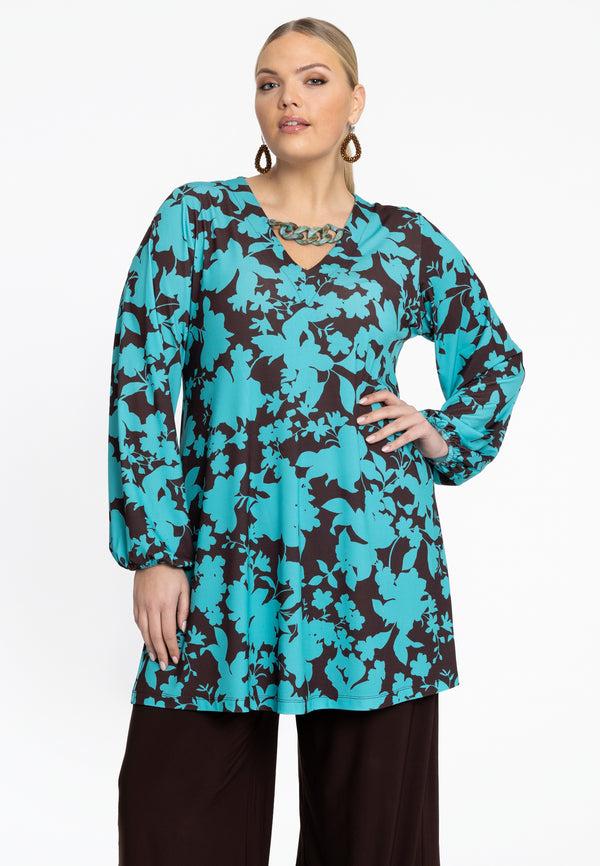 yoek Tuniek V-halsketting JONES - Turquoise