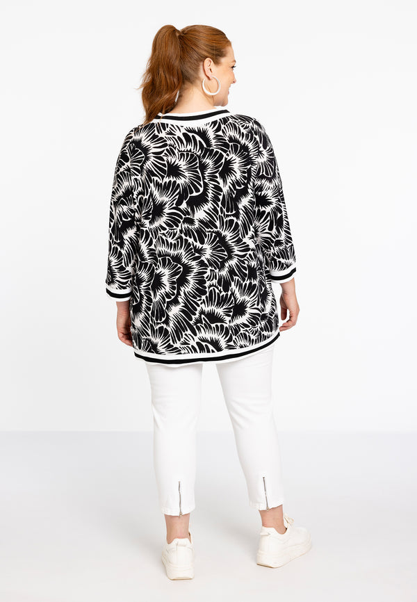 Yoek Tuniek V-neck ALICE - Zwart