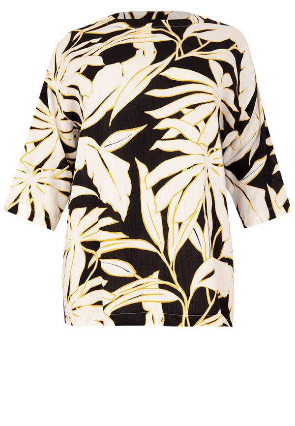 Yoek Tuniek Vierkant PALMIER - Zwart