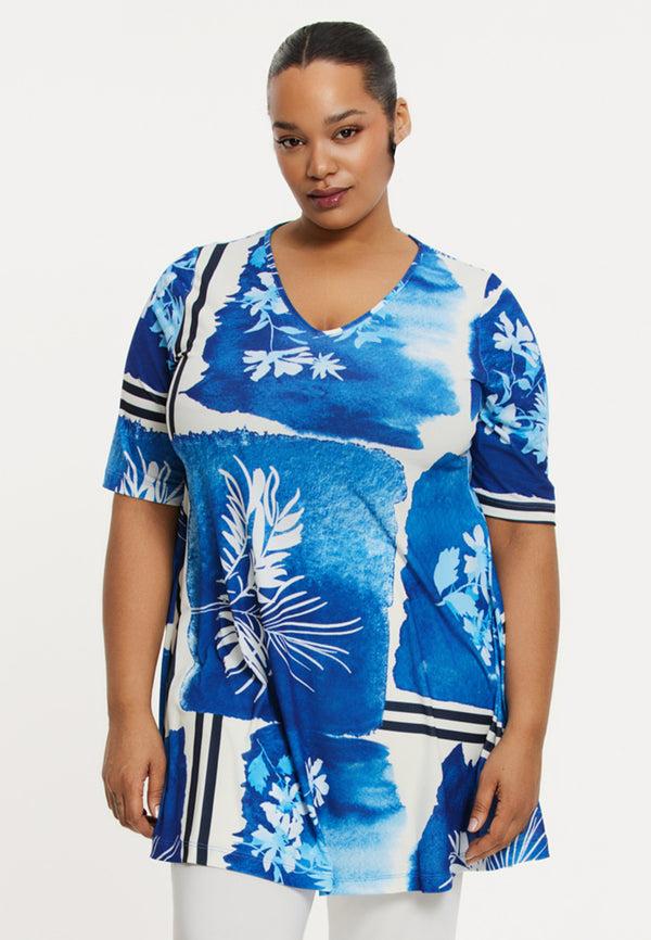 yoek Tuniek wide bottom AZZURRO - Blauw