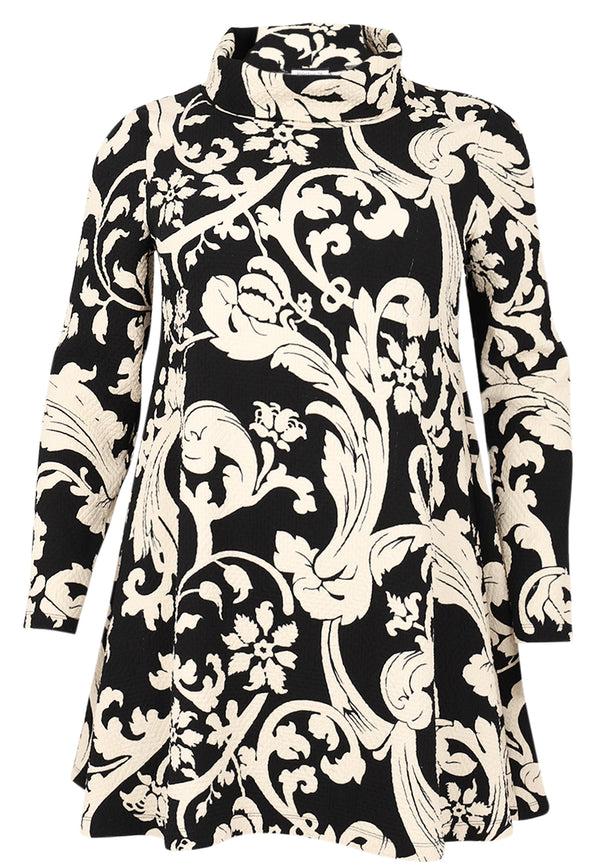 Yoek Tuniek Wide Bottom BECKY - Zwart