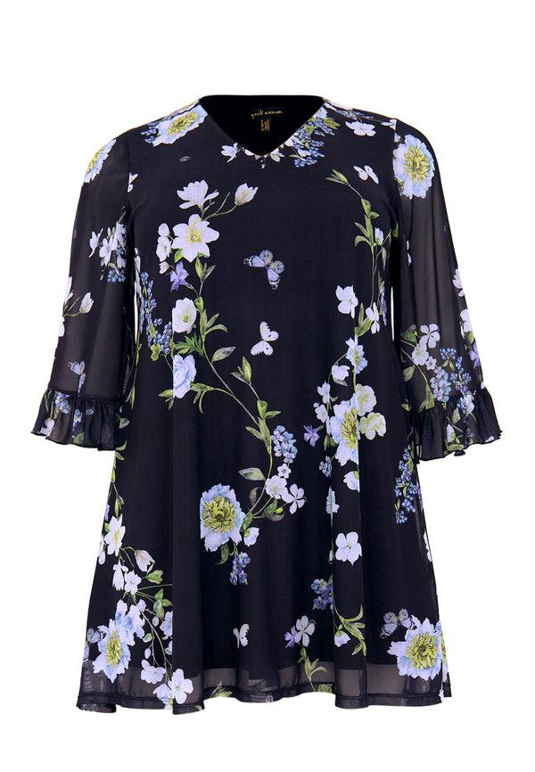 Yoek Tuniek Wide Bottom BLUETT - Zwart