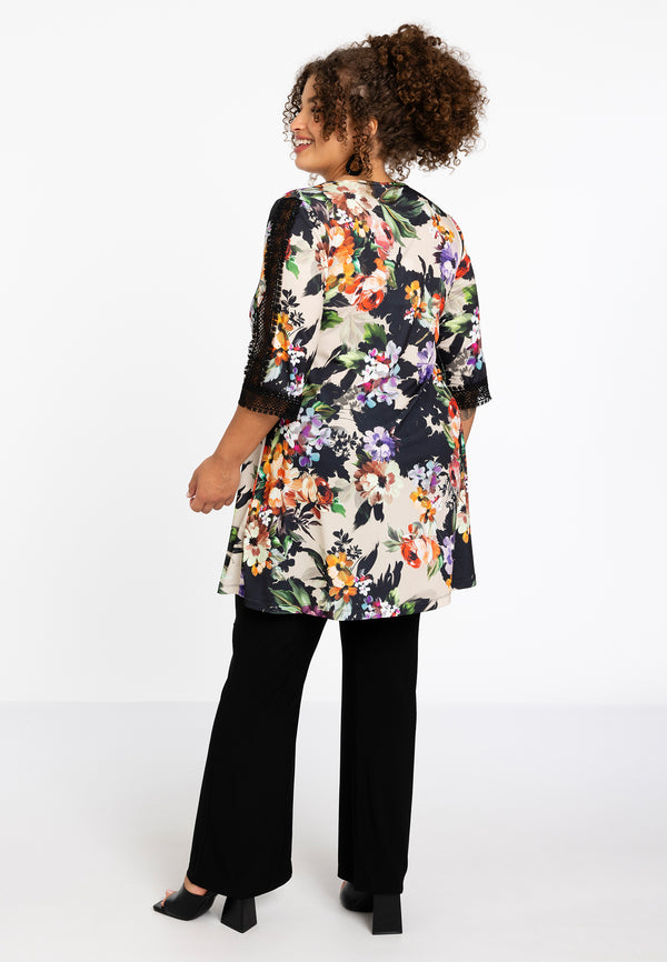 Yoek Tuniek Wide Bottom BOUQUET - Mid Brown