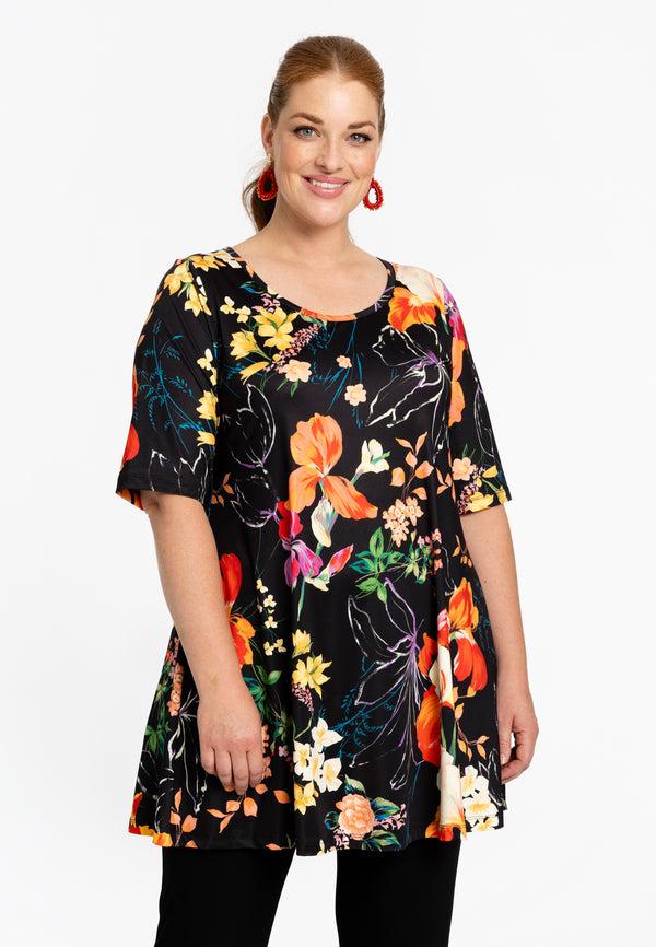 yoek Tuniek wide bottom CAMPO - Zwart