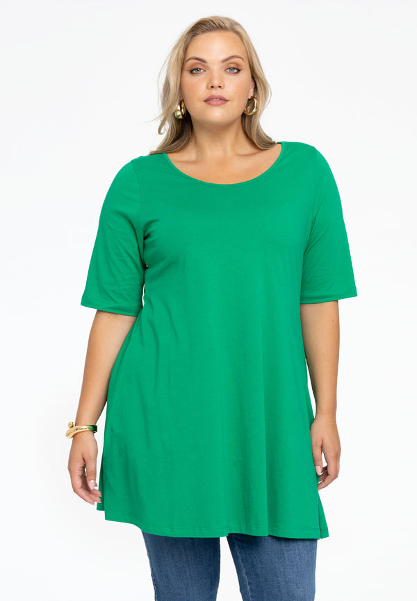 Yoek Tuniek Wide Bottom COTTON - Groen