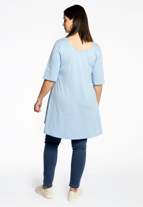 Yoek Tuniek Wide Bottom COTTON - Light Blue