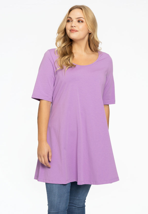 yoek Tuniek wide bottom COTTON - light purple
