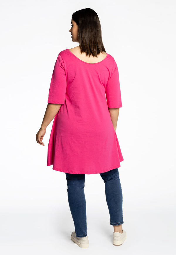 Yoek Tuniek Wide Bottom COTTON - Roze