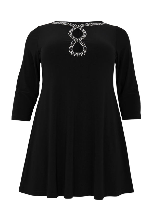 Yoek Tuniek Wide Bottom DOLCE - Zwart