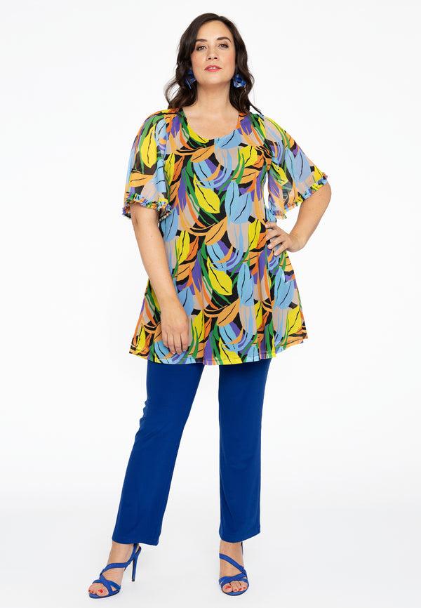 Yoek Tuniek Wide Bottom FESTIVAL - Zwart