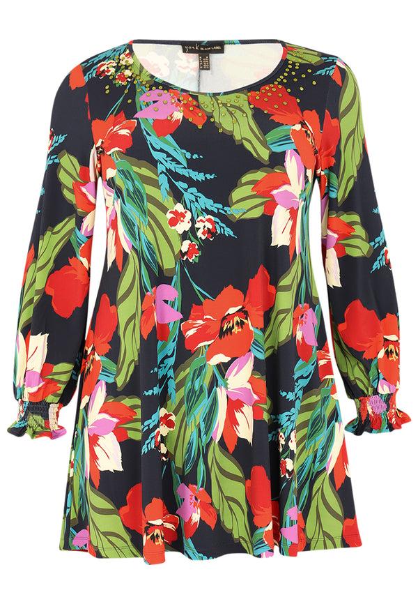 Yoek Tuniek Wide Bottom JANICE - Blauw